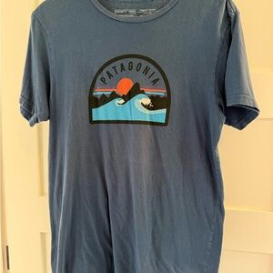 Patagonia Blue Graphic Tee - Short Sleeve